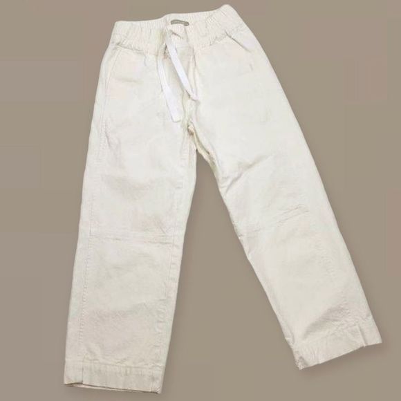 Everlane The Canvas Organic Cotton Pull-On Pant Wide Leg Bone Size S NWT - Picture 9 of 13